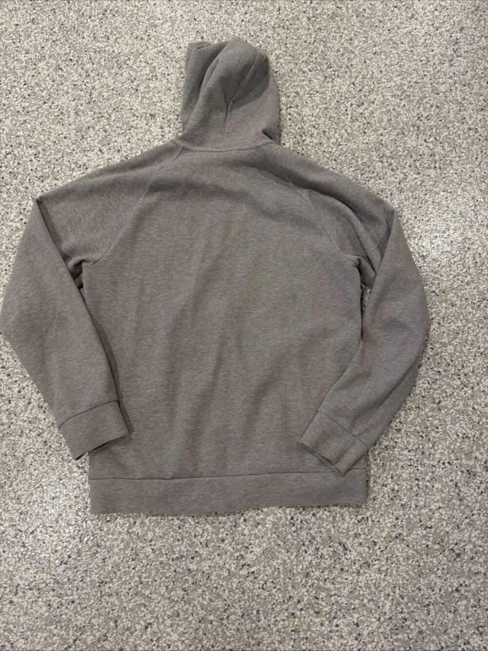 ADIDAS Must Haves Full Zip Hooded Stadium Textured Gray Men’s Large